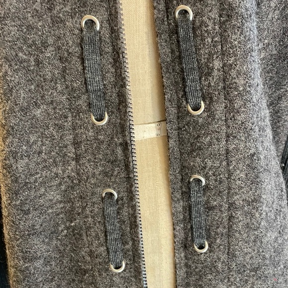 Carole Little wool grey cardigan with zipper - Picture 3 of 8